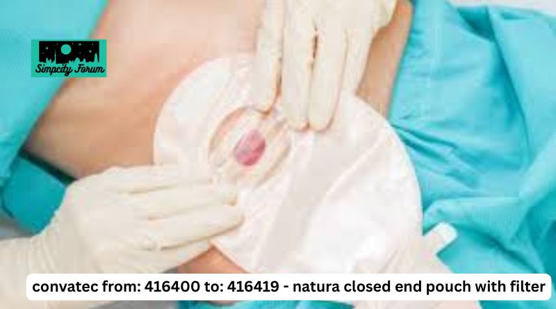Convatec from: 416400 to: 416419 – Natura Closed-End Pouch with Filter